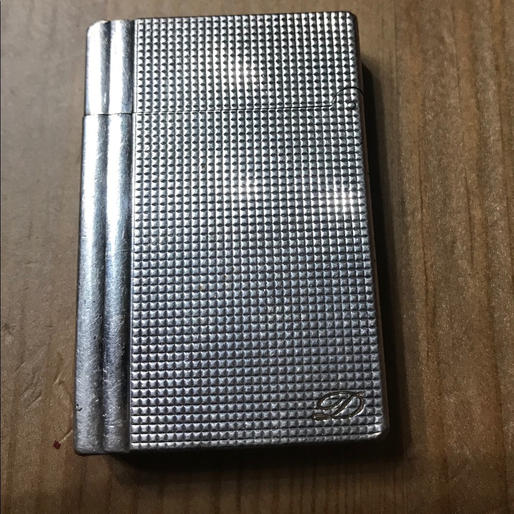 Authentic Dupont Lighter Silver with gold plated